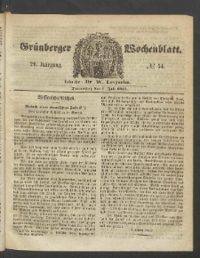 Grünberger Wochenblatt, No. 54. (7. Juli 1853)