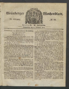 Grünberger Wochenblatt, No. 80. (6. Oktober 1853)