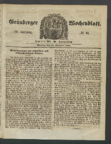 Grünberger Wochenblatt, No. 81. (10. Oktober 1853)