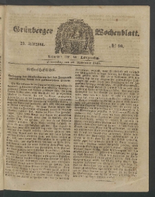 Grünberger Wochenblatt, No. 90. (10. November 1853)