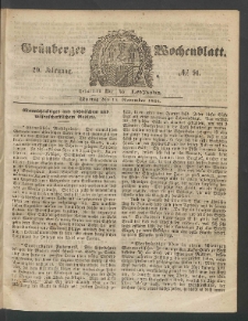 Grünberger Wochenblatt, No. 91. (14. November 1853)