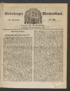 Grünberger Wochenblatt, No. 100. (15. Dezember 1853)