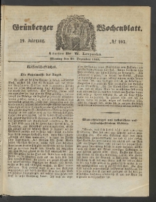 Grünberger Wochenblatt, No. 103. (26. Dezember 1853)