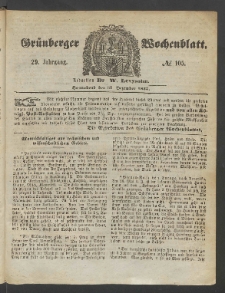 Grünberger Wochenblatt, No. 105. (31. Dezember 1853)