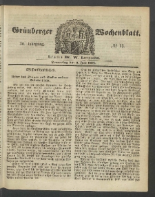 Grünberger Wochenblatt, No. 53. (6. Juli 1854)