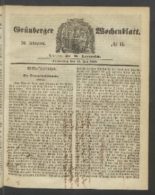 Grünberger Wochenblatt, No. 55. (13. Juli 1854)