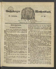 Grünberger Wochenblatt, No. 59. (27. Juli 1854)