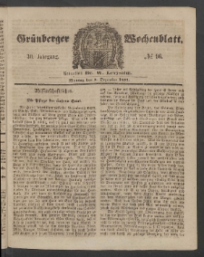 Grünberger Wochenblatt, No. 96. (4. Dezember 1854)