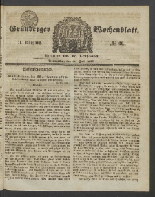 Grünberger Wochenblatt, No. 60. (26. Juli 1855)