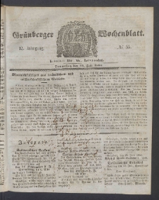 Grünberger Wochenblatt, No. 55. (10. Juli 1856)