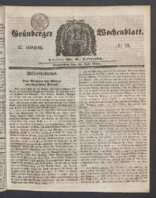 Grünberger Wochenblatt, No. 59. (24. Juli 1856)