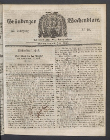 Grünberger Wochenblatt, No. 60. (28. Juli 1856)