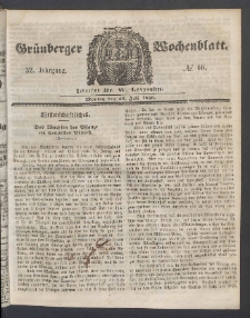 Grünberger Wochenblatt, No. 60. (28. Juli 1856)