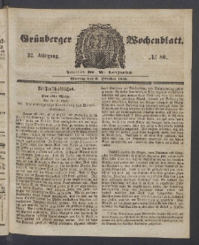 Grünberger Wochenblatt, No. 80. (6. Oktober 1856)