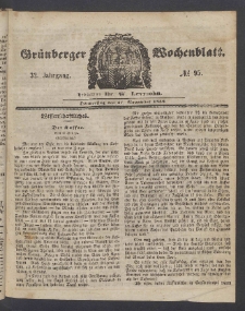 Grünberger Wochenblatt, No. 95. (27. November 1856)