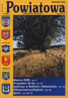 Powiatowa: miesięcznik niezależny, nr 8 (89) (sierpień 2006)