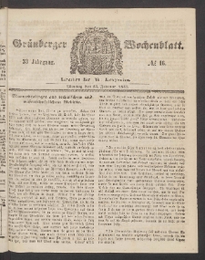 Grünberger Wochenblatt, No. 16. (23. Februar 1857)