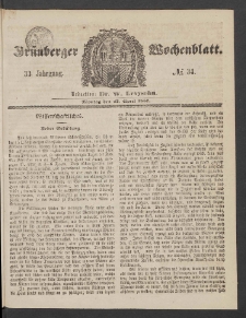 Grünberger Wochenblatt, No. 34. (27. April 1857)