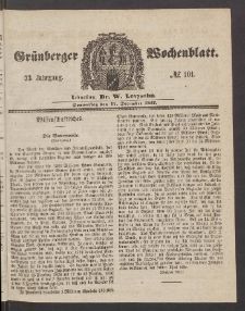 Grünberger Wochenblatt, No. 101. (17. Dezember 1857)