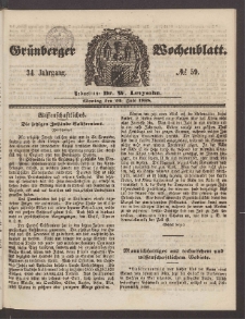 Grünberger Wochenblatt, No. 59. (26. Juli 1858)