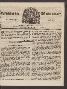 Grünberger Wochenblatt, No. 104. (30. Dezember 1858)