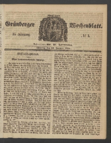 Grünberger Wochenblatt, No. 3. (10. Januar 1859)