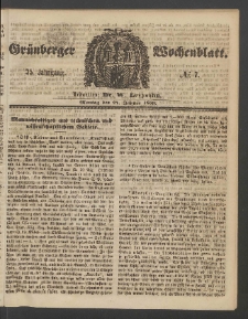 Grünberger Wochenblatt, No. 7. (24. Januar 1859)