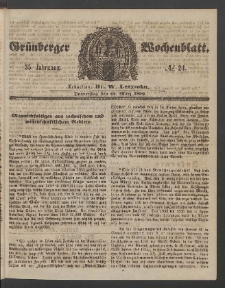 Grünberger Wochenblatt, No. 24. (24. März 1859)