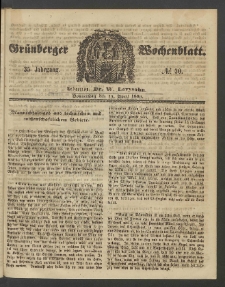 Grünberger Wochenblatt, No. 30. (14. April 1859)