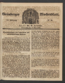 Grünberger Wochenblatt, No. 36. (5. Mai 1859)
