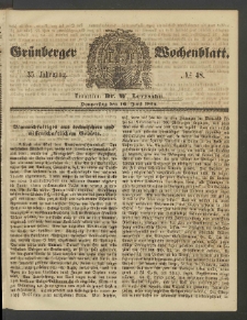 Grünberger Wochenblatt, No. 48. (16. Juni 1859)