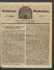 Grünberger Wochenblatt, No. 56. (14. Juli 1859)