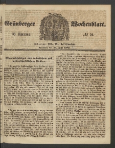 Grünberger Wochenblatt, No. 59. (25. Juli 1859)