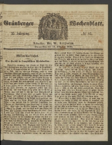 Grünberger Wochenblatt, No. 82. (13. Oktober 1859)