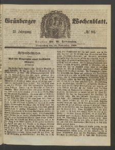 Grünberger Wochenblatt, No. 94. (24. November 1859)