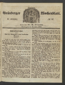 Grünberger Wochenblatt, No. 97. (5. December 1859)