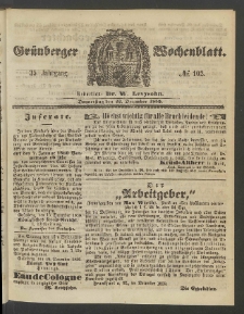 Grünberger Wochenblatt, No. 102. (22. December 1859)