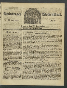 Grünberger Wochenblatt, No. 3. (9. Januar 1860)