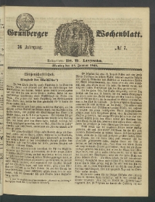 Grünberger Wochenblatt, No. 7. (23. Januar 1860)