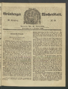 Grünberger Wochenblatt, No. 10. (2. Februar 1860)