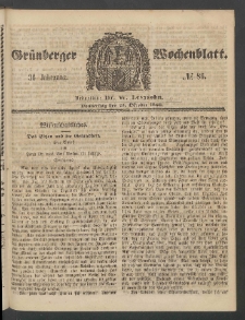 Grünberger Wochenblatt, No. 86. (25. Oktober 1860)