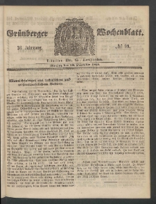 Grünberger Wochenblatt, No. 99. (10. December 1860)
