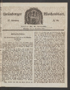 Grünberger Wochenblatt, No. 96. (2. Dezember 1861)