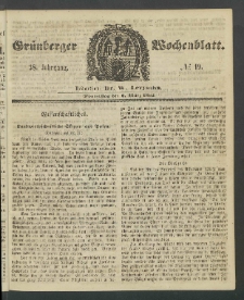 Grünberger Wochenblatt, No. 19. (6. März 1862)