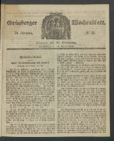 Grünberger Wochenblatt, No. 32. (19. April 1862)