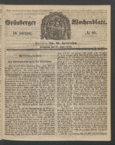 Grünberger Wochenblatt, No. 60. (27. Juli 1862)