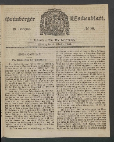 Grünberger Wochenblatt, No. 80. (6. Oktober 1862)