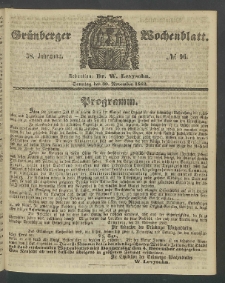 Grünberger Wochenblatt, No. 96. (30. November 1862)