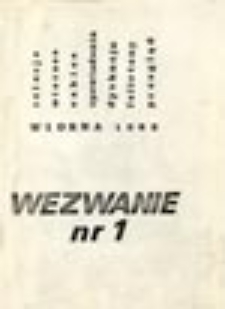 Wezwanie: niezależne pismo literackie: nr 14 (październik 1988)