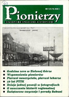 Pionierzy: czasopismo społeczno - historyczne, R. 1, 1996, nr 1 (1)